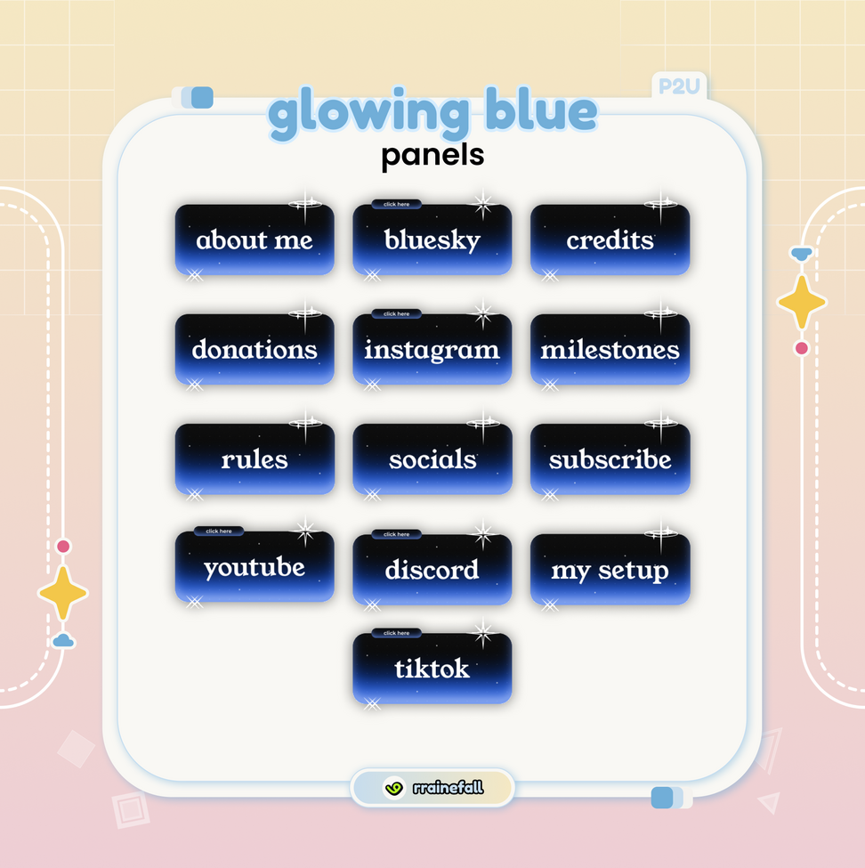 glowing twitch panels